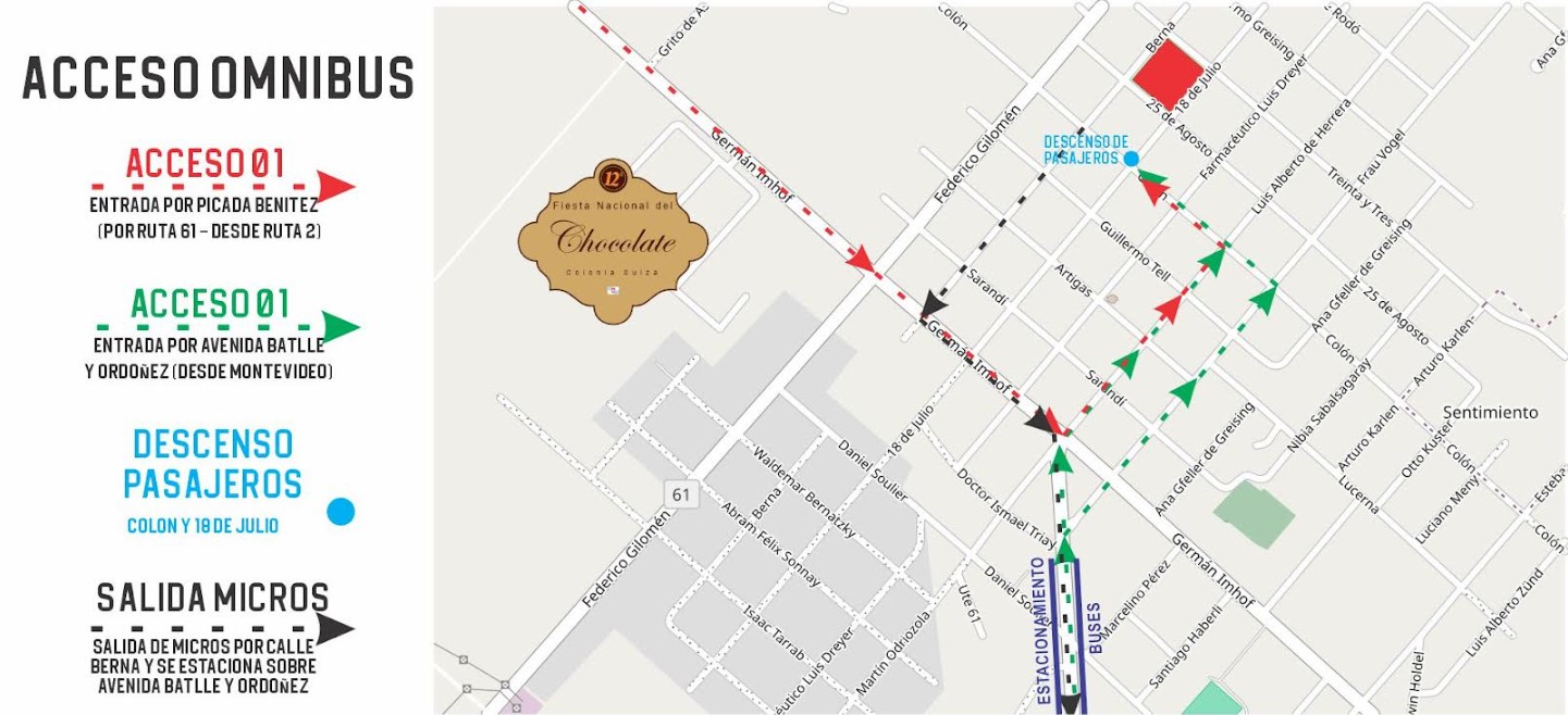 Fiesta del Chocolate Mapa 1