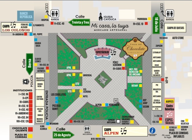 Fiesta del Chocolate Mapa 2